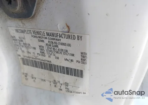 2015 Ford F-250 Xl from USA, damaged, VIN 1FDBF2B67FEA47585